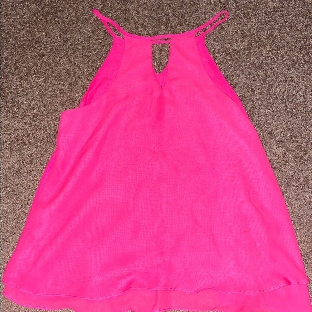 Women's Hot Pink Boutique Tank Top